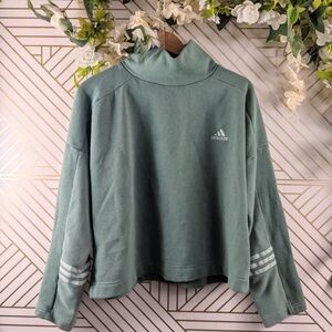 Jade Adidas mock neck pullover